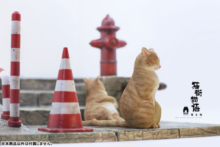 1/6 猫街物語 キャット イン メディテーション 茶トラ C